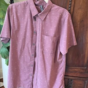 Vuori mauve button down with bird design